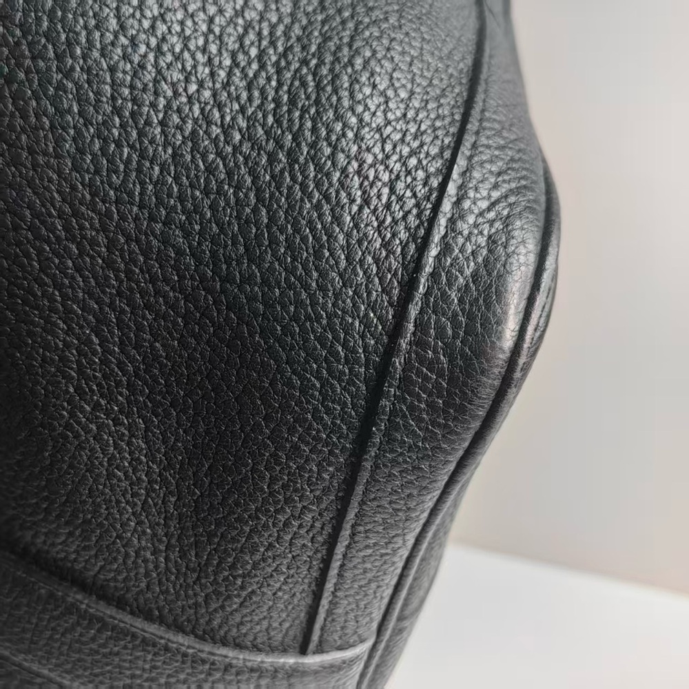 Hermes Garden Party 36 Togo A 2017 Black Silver Hardware Handbag Negonda - Picture 8 of 14